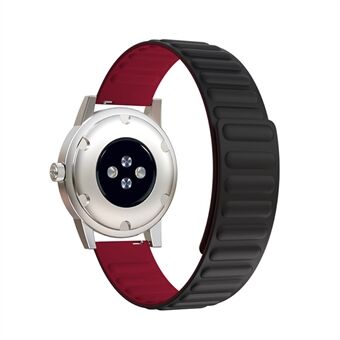 20mm Universal Magnetische Absorptie Siliconen Band Vervanging voor Samsung Galaxy Watch4 Classic 46mm 42mm / Watch4 44mm 40mm / Gear Sport