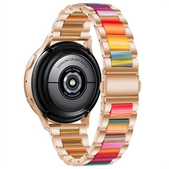 22 mm polsband met drie kralen in roestvrij Steel Fashion slanke harsarmband voor Huawei Watch 3/3 Pro / Samsung Galaxy Watch 3 45 mm / 46 mm / Garmin Venu 2