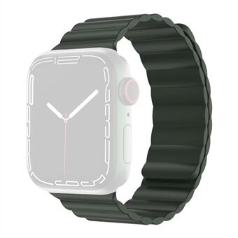 MUTURAL Modi-serie verstelbare siliconen polsbanden Zweetbestendige magnetische horlogeband voor Apple Watch-serie 7 45 mm / 6/5/4 / SE 44 mm / 3/2/1 42 mm