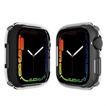 Krasbestendige flexibele TPU gegalvaniseerde beschermhoes voor Apple Watch Series 7 41 mm - Transparant