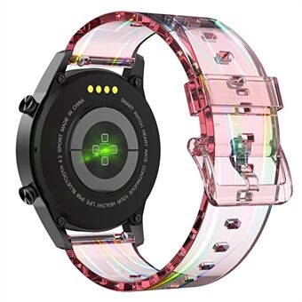22mm Transparante TPU Smart Horloge Band Polsband Vervanging voor Suunto 9 Peak/ Samsung Galaxy Watch3 45mm