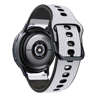 20mm Litchi-textuur PU-leer gecoate TPU-horlogeband Vervangende riem voor Huawei Watch GT3 42mm / GT2 42mm