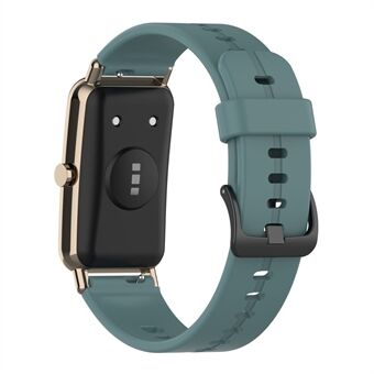 Waterdichte zachte effen kleur siliconen horlogeband armband met gesp voor Huawei Watch Fit Mini