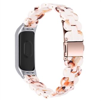 Stijlvolle ovale horlogeband vervangende polsband met vouwgesp voor Xiaomi Mi Band 5 / Band 6