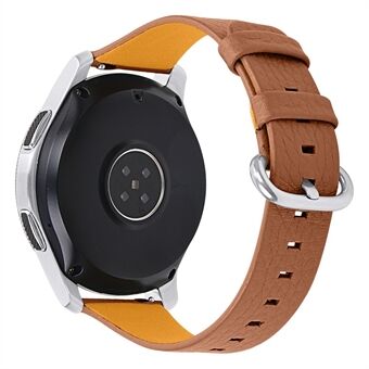 Voor Xiaomi Mi horloge kleur / Haylou Solar LS05 vervanging van litchi graan toplaag koeienhuid horlogeband met Steel stalen gesp