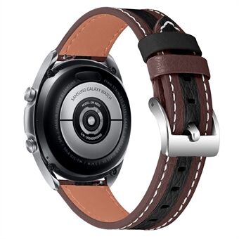 Polsband van 20 mm voor binnen Steel voor herenstijl Smart horloge Kleur splitsingsontwerp Verstelbare band van rundleer