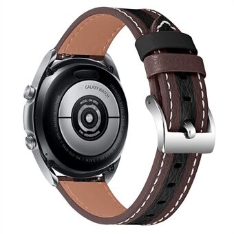 20 mm horlogeband voor Samsung Galaxy Watch3 41 mm / horloge 42 mm Stijlvolle kleursplitsing Koeienhuid Verstelbare horlogeband