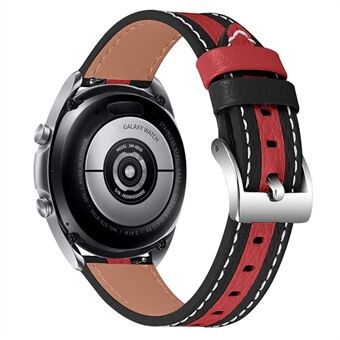 Vervangende band van 20 mm voor Huawei Watch GT 2 42 mm / horloge 2-kleurenverbinding Verstelbare koeienhuid armband