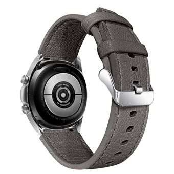 Voor Garmin Vivoactive 4 Gesp Ontwerp Koeienhuid Echt Leer Dubbelzijdig Geweven Horlogeband Polsband: