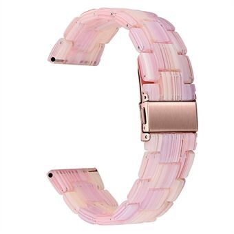 20 mm hars Smart horlogeband voor Garmin Vivomove 3 / Garminmove 3, vervangende armband met Steel stalen gesp