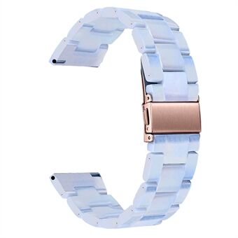 20 mm hars horlogeband voor Huawei Watch 2 / Watch GT 2 42 mm, vervangende band voor gesp in roestvrij Steel