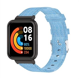Voor Xiaomi Redmi Watch 2 ademende horlogeband in nylon canvas
