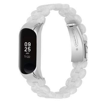 Voor Xiaomi Mi Band 7 ovale hars horlogeband vervanging van Steel gespriem:
