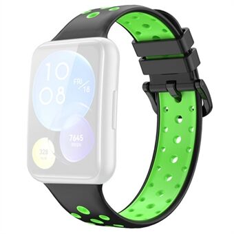 Voor Huawei Watch Fit 2 Siliconen Horlogeband Dual-Color Polsband Quick Release Vervanging Horlogeband: