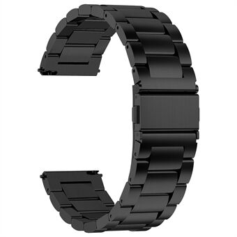 JLT Voor Samsung Watch4 Classic 42mm/46mm/ Garmin Venu 2 Plus 20mm Horloge Band Drie Kralen Steel Vervanging Band