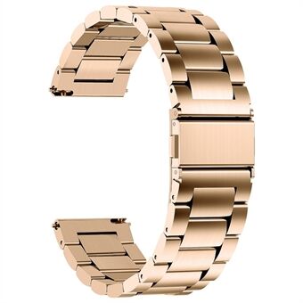 JLT voor Samsung Watch4 Classic 42 mm / 46 mm / Garmin Venu 2 Plus 20 mm horlogeband met drie kralen Steel vervanging