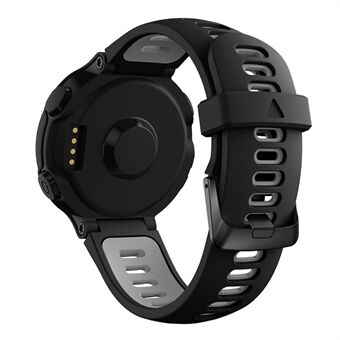 Voor Garmin Forerunner 235/230/620/630/220/735/735XT Siliconen Horlogebandje met Zwarte Gesp Vervanging Deel Universal 22mm Horlogeband