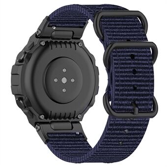 Voor Huami Amazfit T-Rex/T-Rex Pro /Ares Horlogebandje met Gesp Nylon Horlogeband Universal 22mm Quick Release Horlogeband