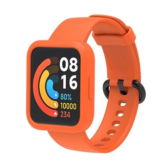 Voor Xiaomi Redmi horloge vervangende band 2-in-1 horlogeband + horlogekast siliconen horlogeband met gesp: