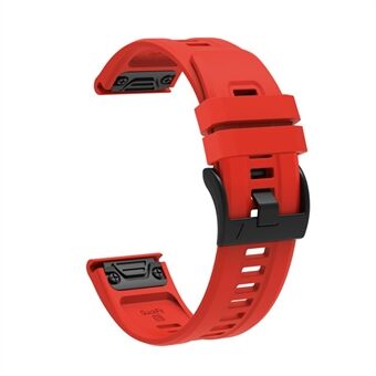 Voor Garmin Fenix Quick siliconen horlogeband 26 mm snelsluiting metalen gesp vervangen:
