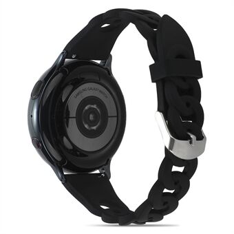 Voor Samsung Galaxy Watch 5 40 mm / 44 mm / Watch 5 Pro 45 mm / Watch4 40 mm / 44 mm / Watch4 Classic 42 mm cirkelontwerp horlogeband Sport siliconen horlogeband vervanging