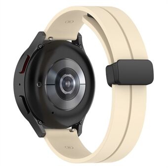 Voor Samsung Galaxy Watch 5 40 mm / 44 mm / Watch4 40 mm / 44 mm / Huawei Watch GT 3 42 mm / Garmin Venu2 Plus siliconen horlogeband magnetische vouwgesp sportband