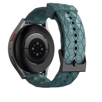 Voor Samsung Galaxy Watch 5 / Huawei Watch GT voetbalpatroon siliconen horlogeband 20 mm Universal vervangende polsband
