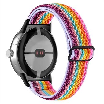 Voor Google Pixel Watch elastische horlogeband vervangende horlogeband met zwarte connector