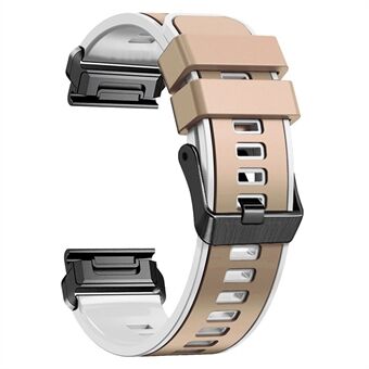 Voor Garmin Descent G1 / Instinct 2 horlogeband vervanging Quick Release tweekleurige siliconen horlogeband