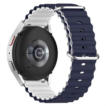 Voor Huami Amazfit GTS 4 / GTS 4 Mini / GTS 3 Dual Color Siliconen Horlogebandje 20mm Wave Design Verstelbare Polsband