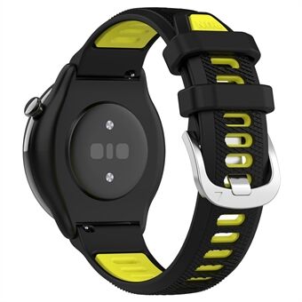 Voor Huami Amazfit GTR Mini / Bip 3 / Bip 3 Pro siliconen horlogeband 20 mm kruisstreep tweekleurige band