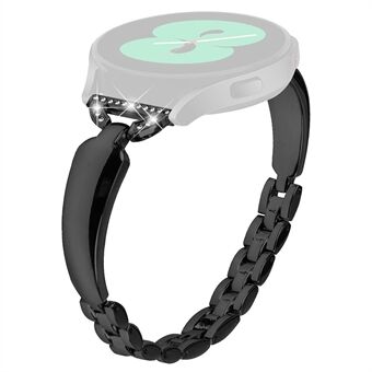 20 mm metalen horlogeband voor Samsung Galaxy Watch Active / Active2 40 mm 44 mm, strass decor armband koperen polsband