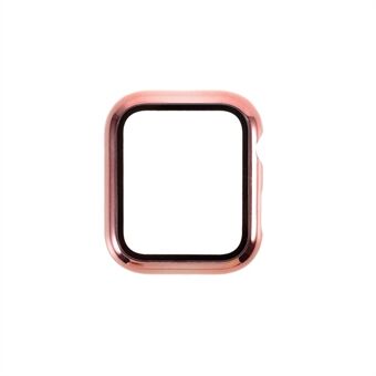 Gegalvaniseerd pc-frame + schermbeschermer van gehard glas voor Apple Watch Series SE / 6/5/4 44MM