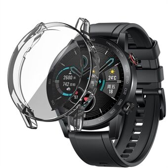 Galvaniserende TPU-horlogehoes Volledig beschermende hoes voor Huawei Honor Magic 2 46MM - transparant