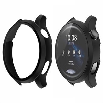 Smartwatch matte PC frame cover met gehard glazen schermbeschermer voor Huawei Watch 3
