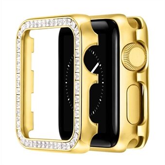 Aluminiumlegering Strass Decor Bumper Beschermhoes Cover voor Apple Watch Series 1/2/3 42mm