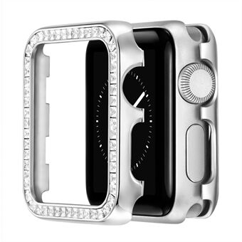 Aluminiumlegering Strass Bumper Beschermhoes Cover voor Apple Watch Series 4/5/6 / SE 44mm