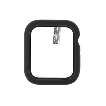 Mat rubberen horlogekast Beschermhoes van gehard glas voor Apple Watch Series 7 45 mm