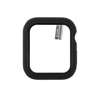 Mat rubberen behuizing Frame Beschermkap van gehard glas voor Apple Watch Series 7 41 mm
