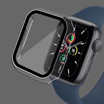 ENKAY 2-in-1 ontwerp rondom met rubber bekleed hard pc-frame met ingebouwde 9H-schermbeschermer van gehard glas voor Apple Watch Series 7 41 mm