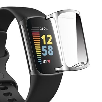 ENKAY Valbestendige gegalvaniseerde TPU Smart Watch Case Cover Protector voor Fitbit Charge 5 "