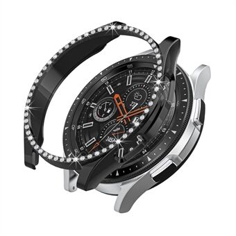 Strass Decor Galvaniseren Hard PC Smart Horloge Case Anti-drop beschermhoes voor Samsung Galaxy Watch4 Classic 42mm