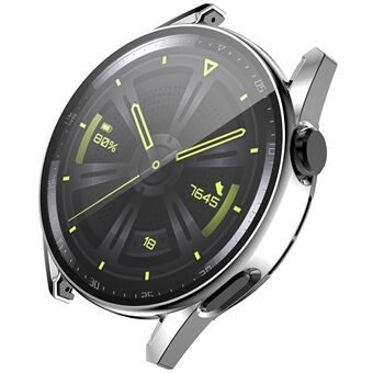 ENKAY voor Huawei Horloge GT 3 46mm Anti-kras 9H Gehard Glas Screen Protector Galvaniseren Hard PC Horloge Case