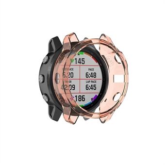 Voor Garmin Fenix ​​6S/6S Pro Transparant TPU Anti-aging Smart Watch Frame Beschermhoes