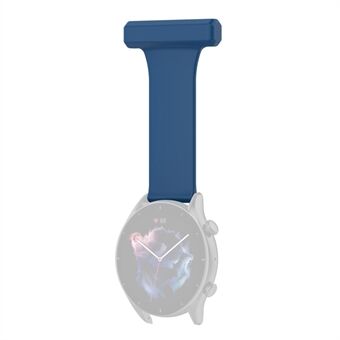 For Huawei Watch GT Runner/Samsung Galaxy Watch3 45mm Pin Style 22mm Doctor Nurse Watch Silicone Strap Hanging Buckle