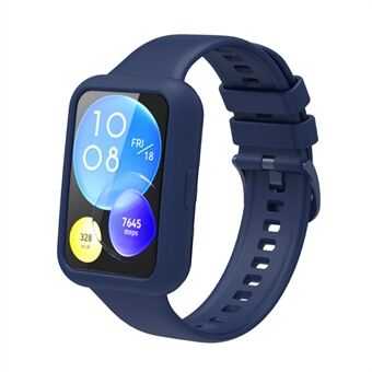 Voor Huawei Watch Fit 2 Smart Watch Siliconen Hoesje Anti Scratch Beschermend Frame: