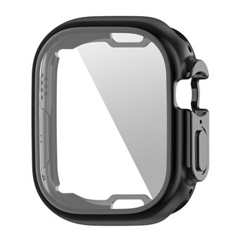 ENKAY HOED Prince Voor Apple Horloge Ultra 49mm Transparante Case Flexibele TPU Galvaniseren Rondom Cover met Front Screen Protector