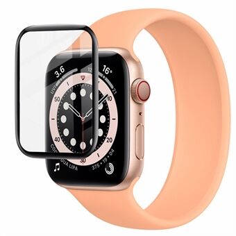 IMAK Zwart- Edge Organisch Glas Horloge Screen Protector Krasbestendige Film voor Apple Watch SE 44mm / Series 6 44mm