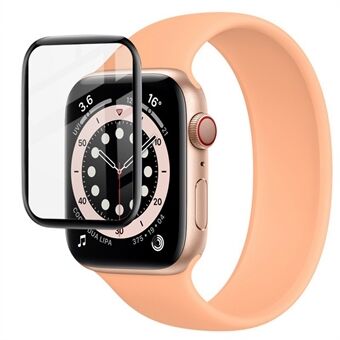 IMAK Krasbestendig organisch glas horlogeschermbeschermfolie met zwarte rand voor Apple Watch SE 40 mm / serie 6 40 mm