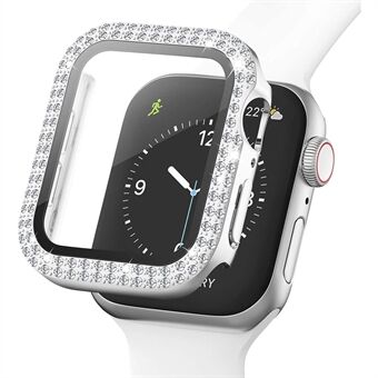 Strass Gehard Glas Film Smart Watch Case Cover voor Apple Watch Series 3/2/1 42mm